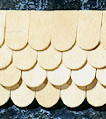 Dollhouse Miniature 1/2" Scale: Fishscale Shingles, 400/Bag